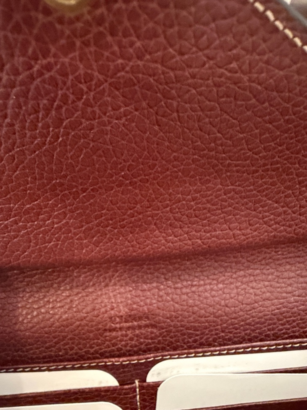 Chloé Colorblock Leather Envelope Wallet in Pink, Taupe & Burgundy - Picture 3 of 12